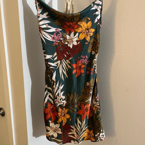SheIn Leaf Print Dress - Picture 1 of 3